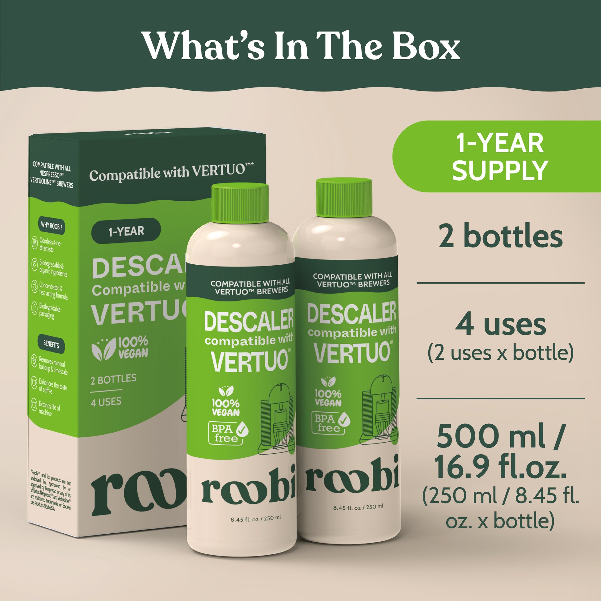 Descaling Solution for Vertuoline – Roobi Store US